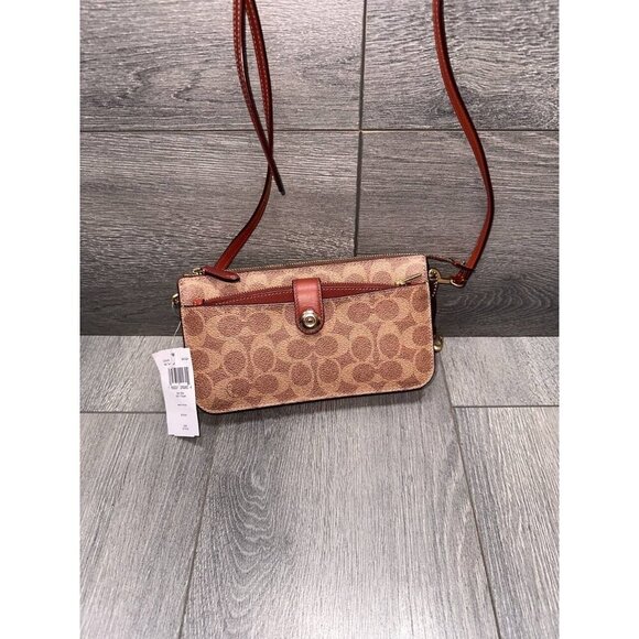 Coach Noa Beige Pop-Up Signature Messenger Bag - Picture 4 of 12